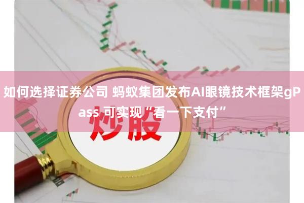 如何选择证券公司 蚂蚁集团发布AI眼镜技术框架gPass 可实现“看一下支付”