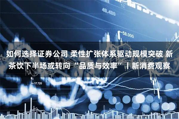 如何选择证券公司 柔性扩张体系驱动规模突破 新茶饮下半场或转向 “品质与效率”丨新消费观察